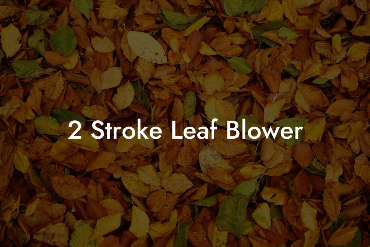 2 Stroke Leaf Blower