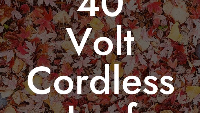 40 Volt Cordless Leaf Blower