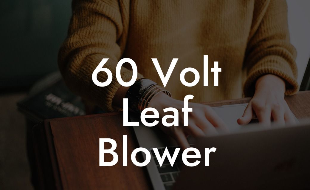 60 Volt Leaf Blower