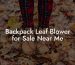 Backpack Leaf Blower for Sale Near Me