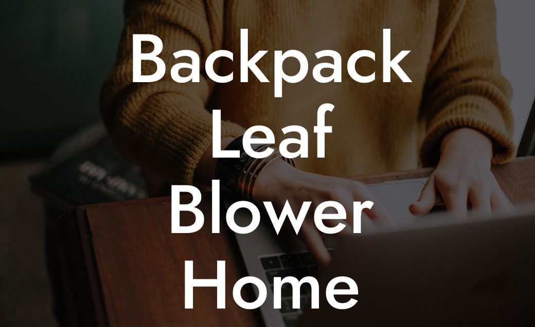 Backpack Leaf Blower Home Depot