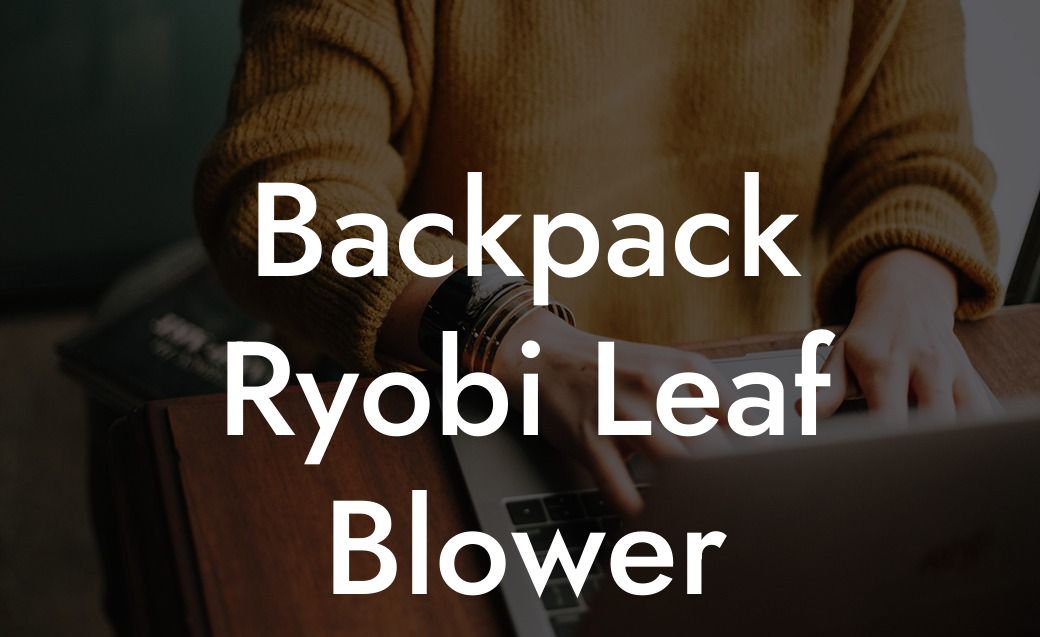 Backpack Ryobi Leaf Blower