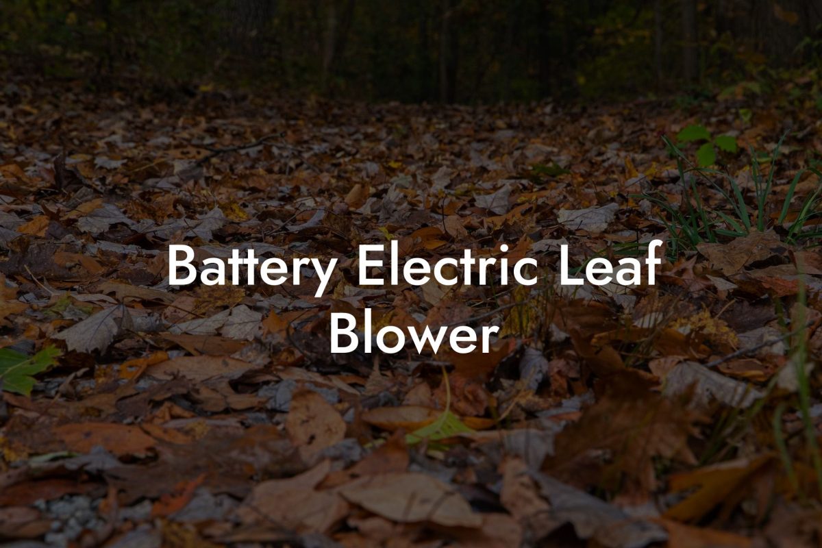 Battery Electric Leaf Blower