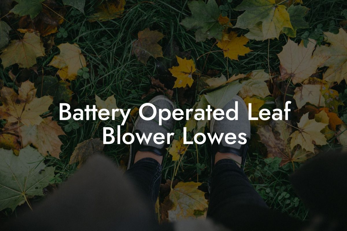 Battery Operated Leaf Blower Lowes