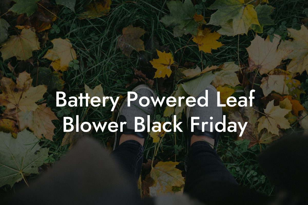 Battery Powered Leaf Blower Black Friday