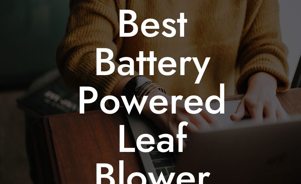 Best Battery Powered Leaf Blower 2023