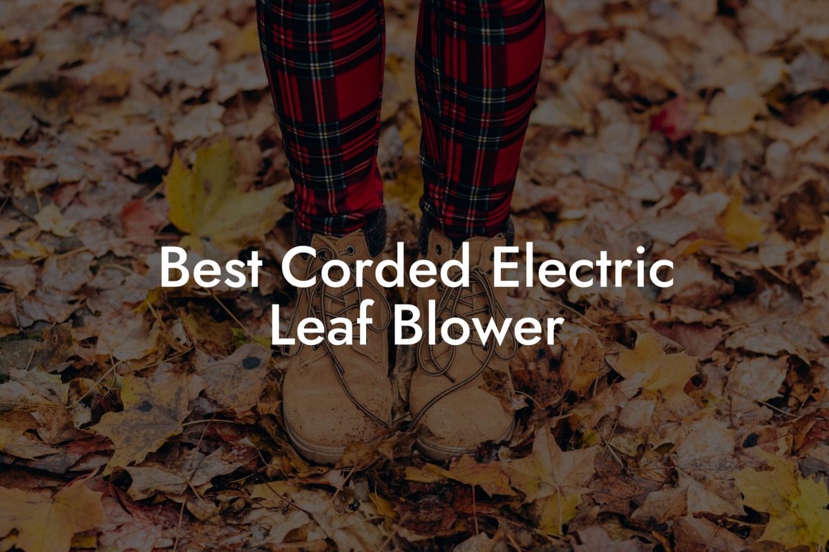 Best Corded Electric Leaf Blower