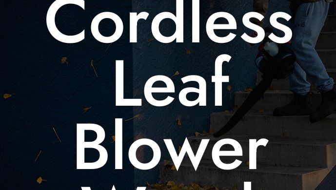 Best Cordless Leaf Blower Weed Eater Combo