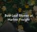 Best Leaf Blower at Harbor Freight