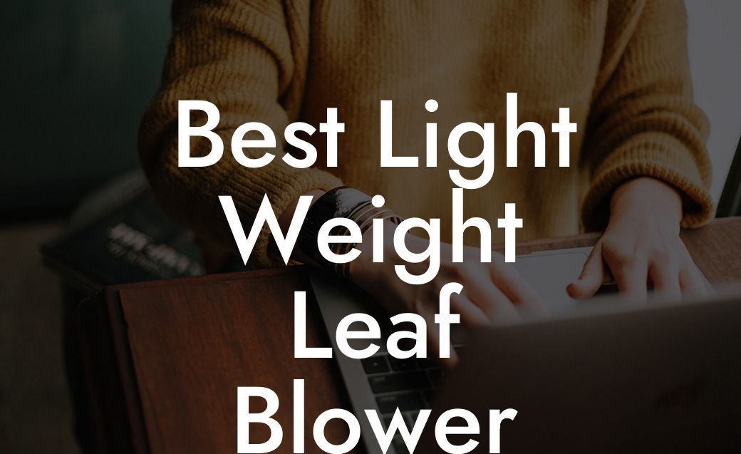 Best Light Weight Leaf Blower