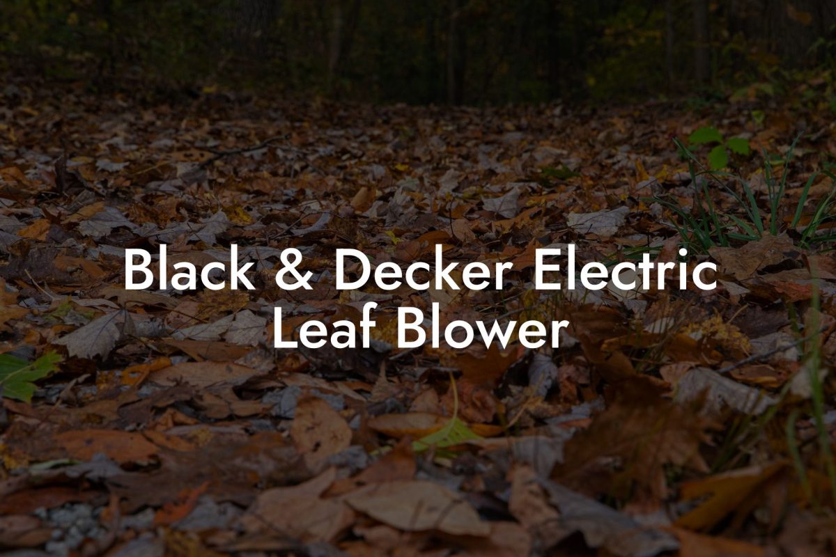 Black & Decker Electric Leaf Blower