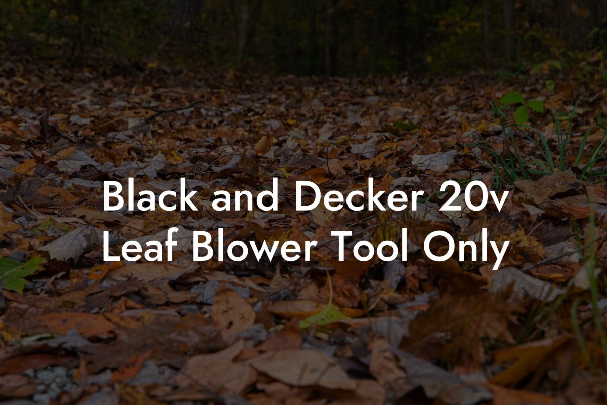 Black and Decker 20v Leaf Blower Tool Only