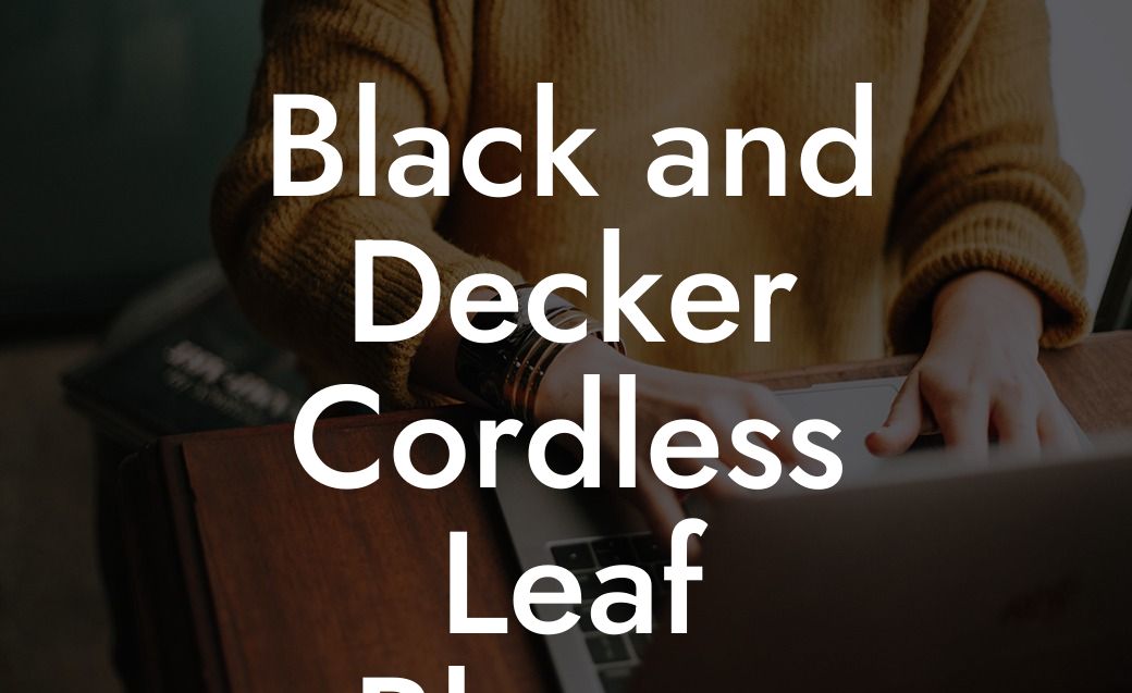 Black and Decker Cordless Leaf Blower