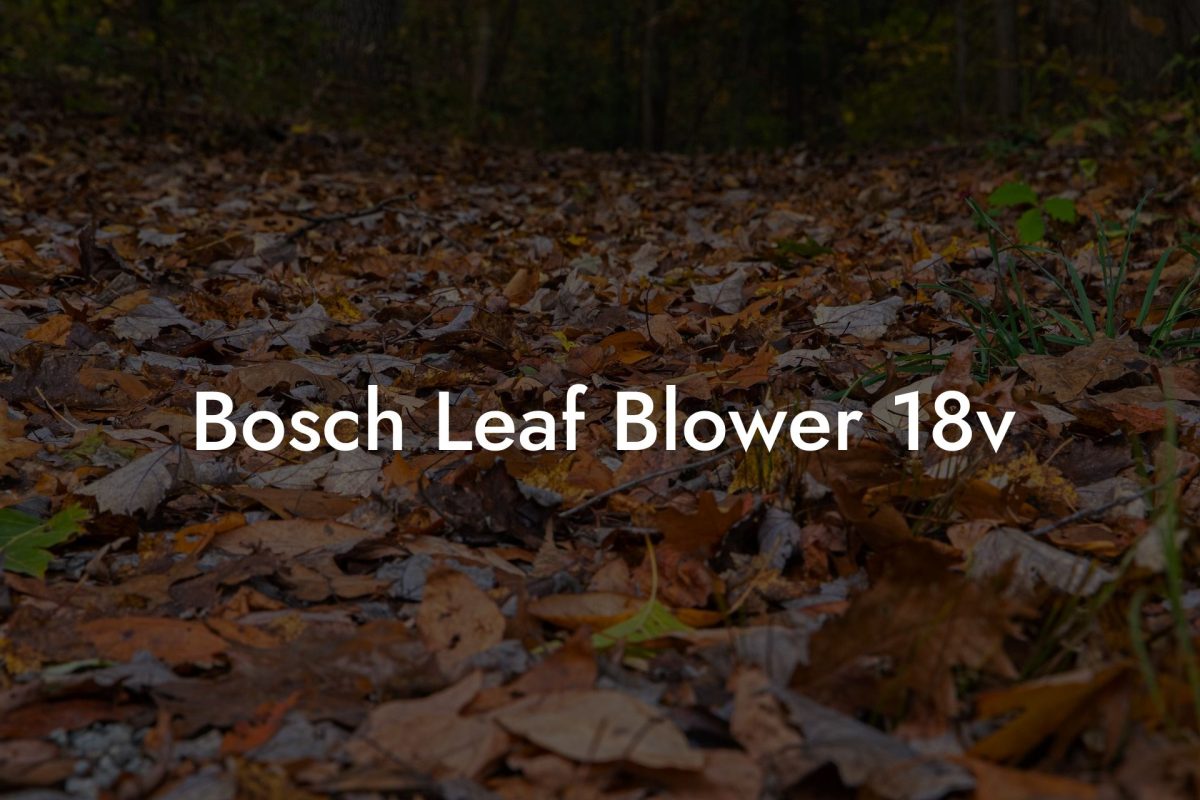 Bosch Leaf Blower 18v