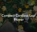 Compact Cordless Leaf Blower