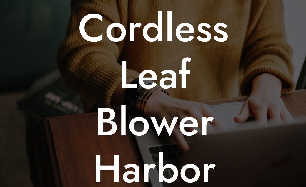 Cordless Leaf Blower Harbor Freight