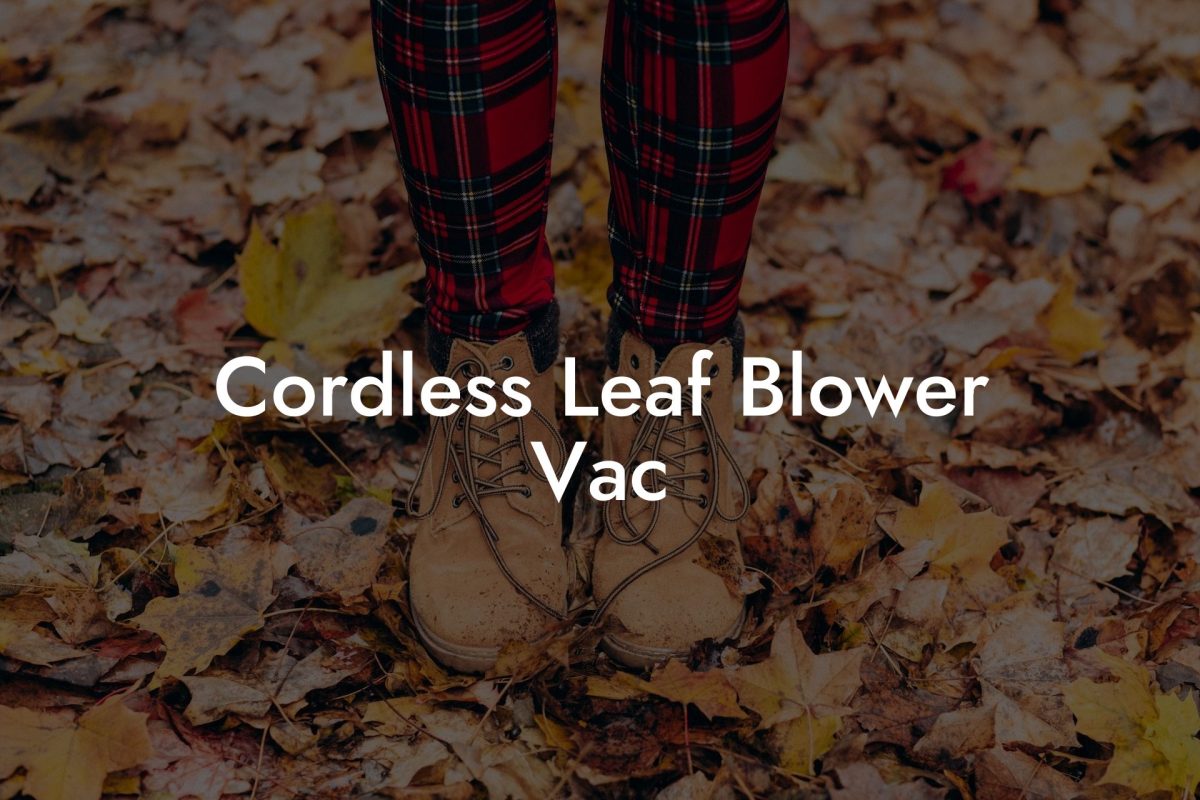 Cordless Leaf Blower Vac