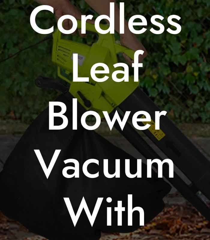 Cordless Leaf Blower Vacuum With Battery and Charger