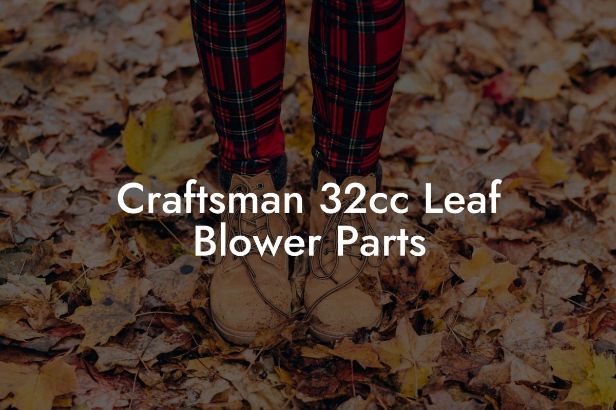 Craftsman 32cc Leaf Blower Parts