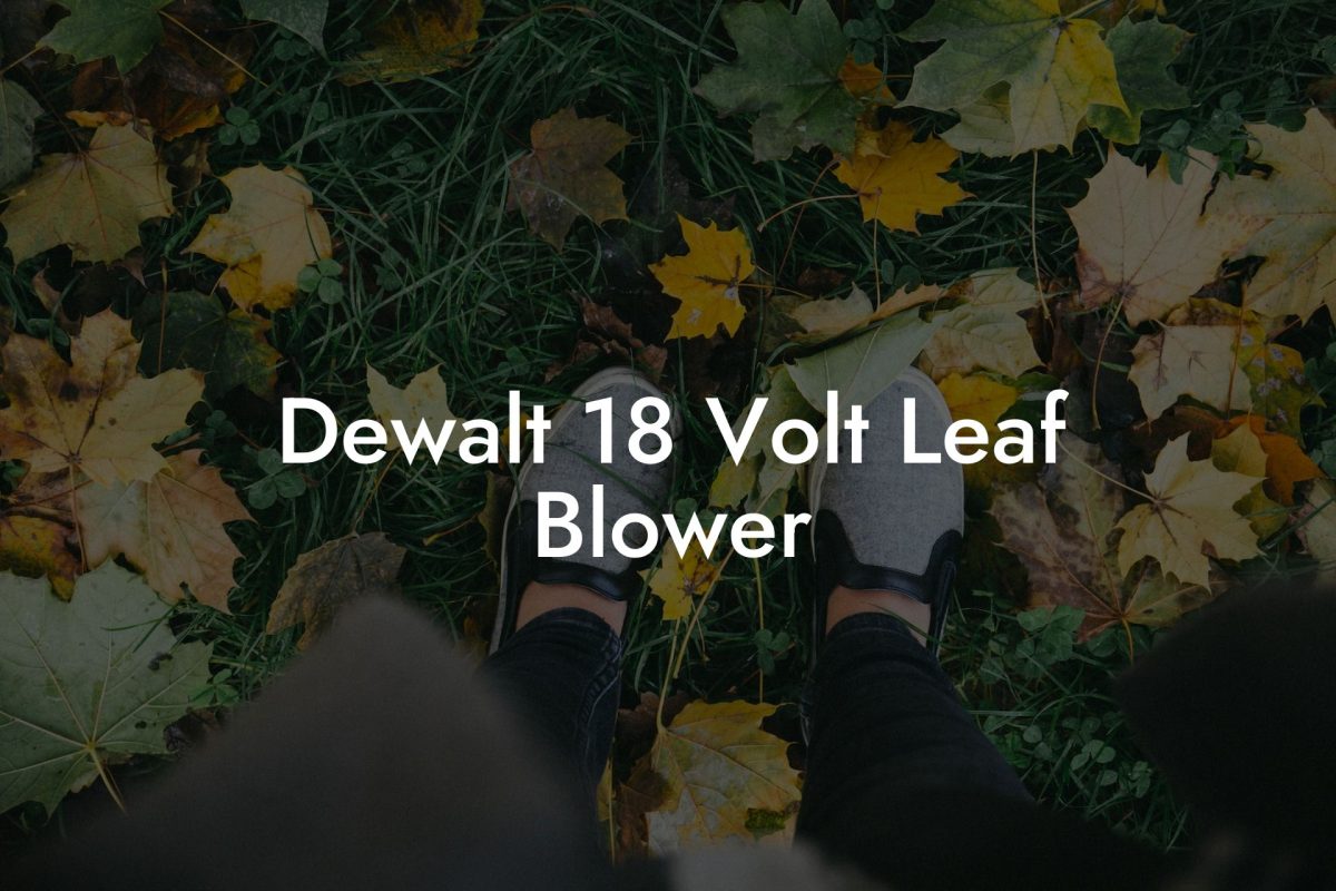 Dewalt 18 Volt Leaf Blower