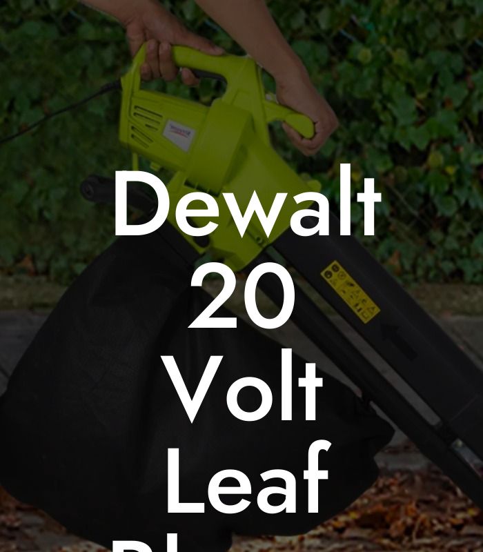 Dewalt 20 Volt Leaf Blower