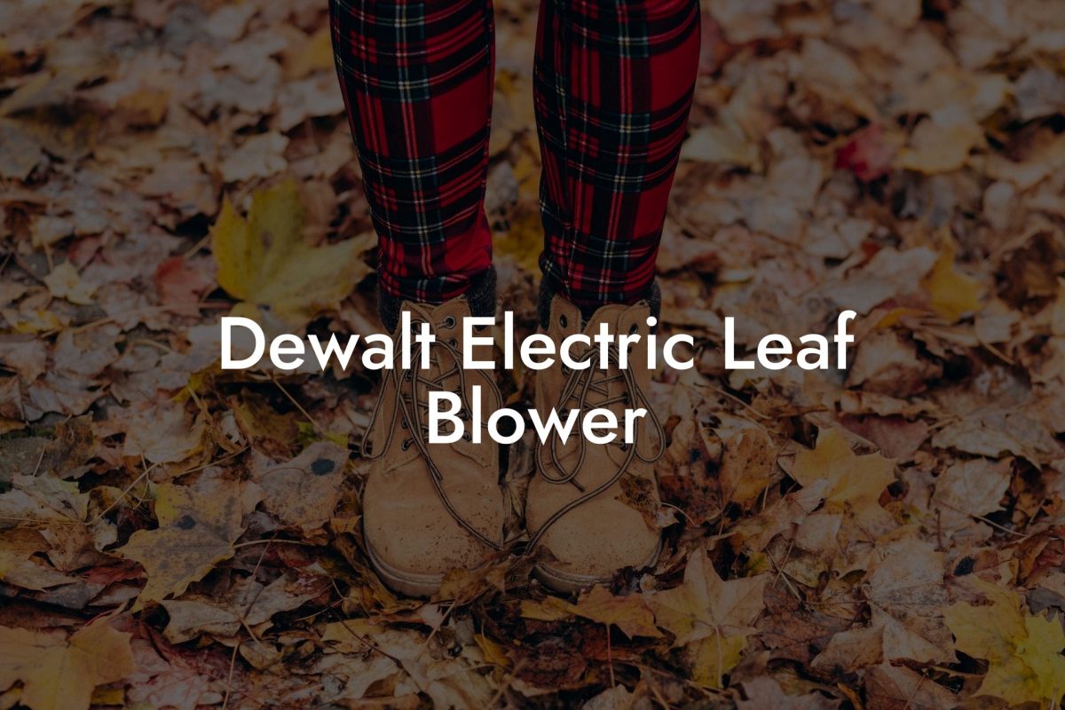 Dewalt Electric Leaf Blower