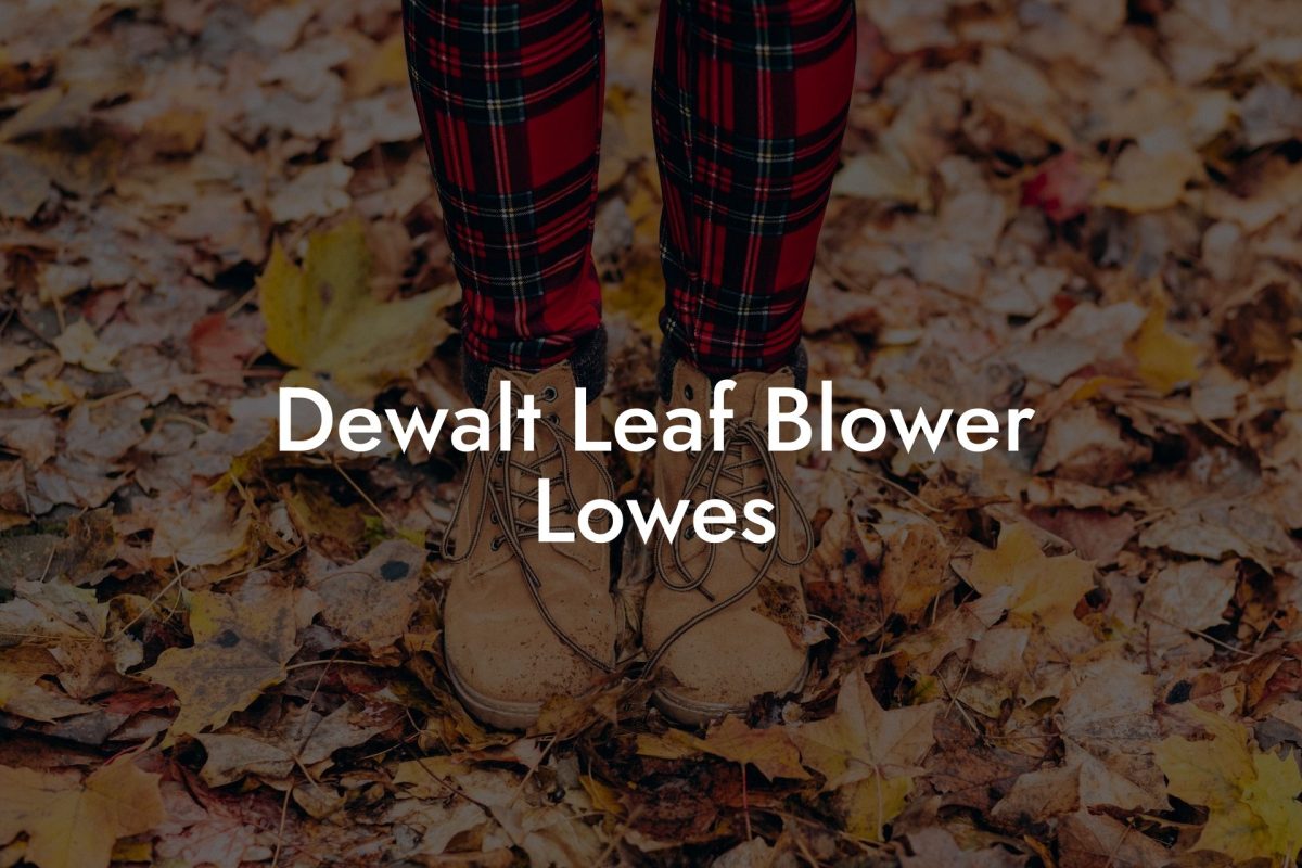 Dewalt Leaf Blower Lowes