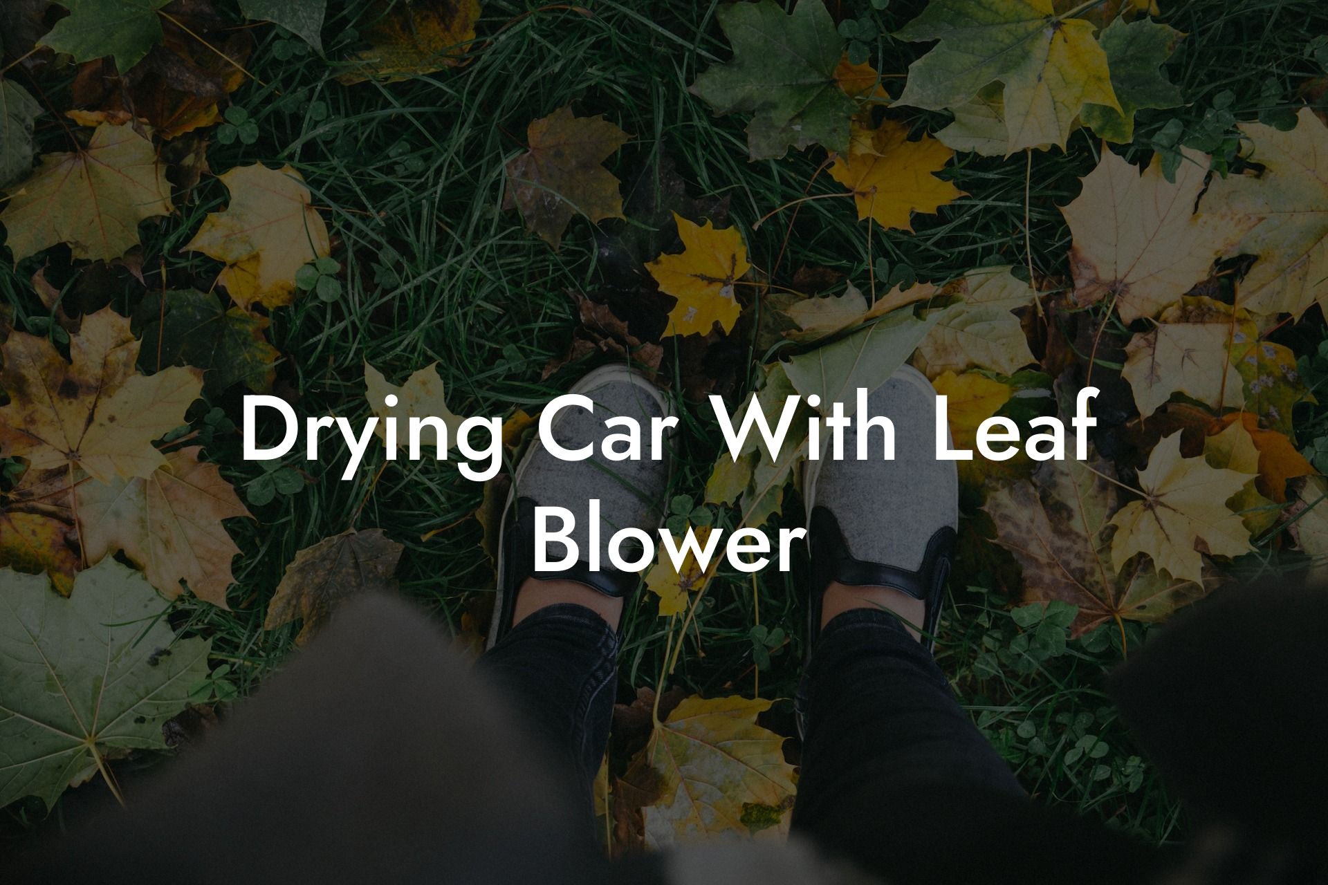 Drying Car With Leaf Blower