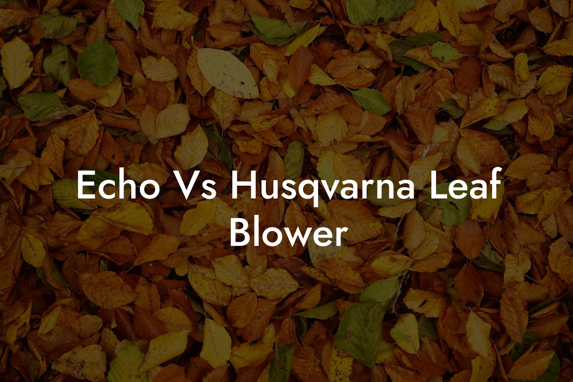 Echo Vs Husqvarna Leaf Blower