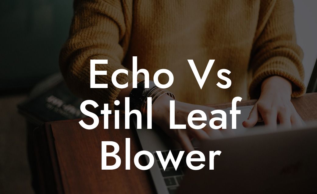 Echo Vs Stihl Leaf Blower