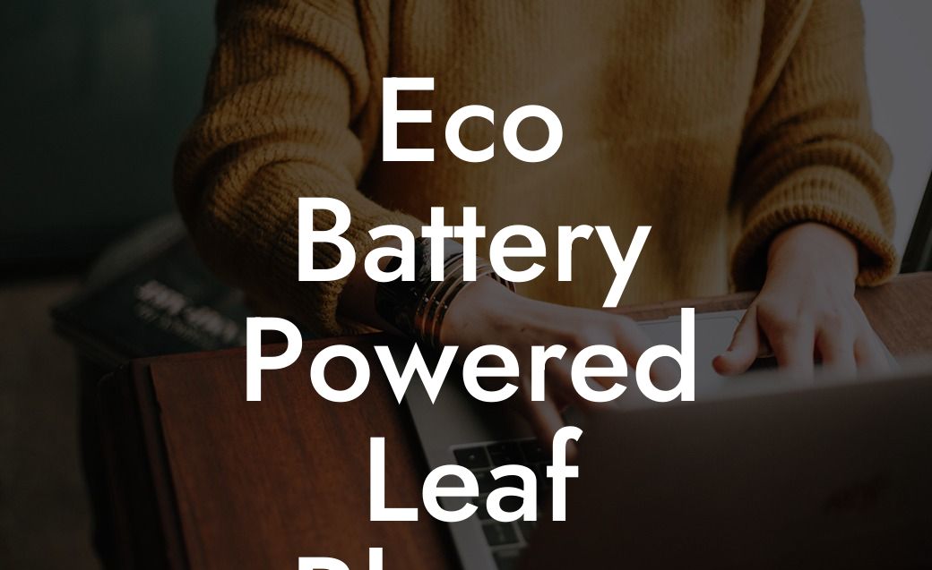 Eco Battery Powered Leaf Blower