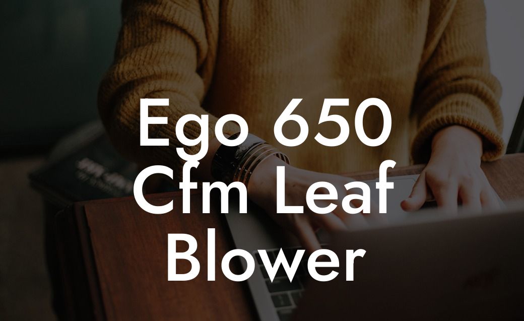 Ego 650 Cfm Leaf Blower