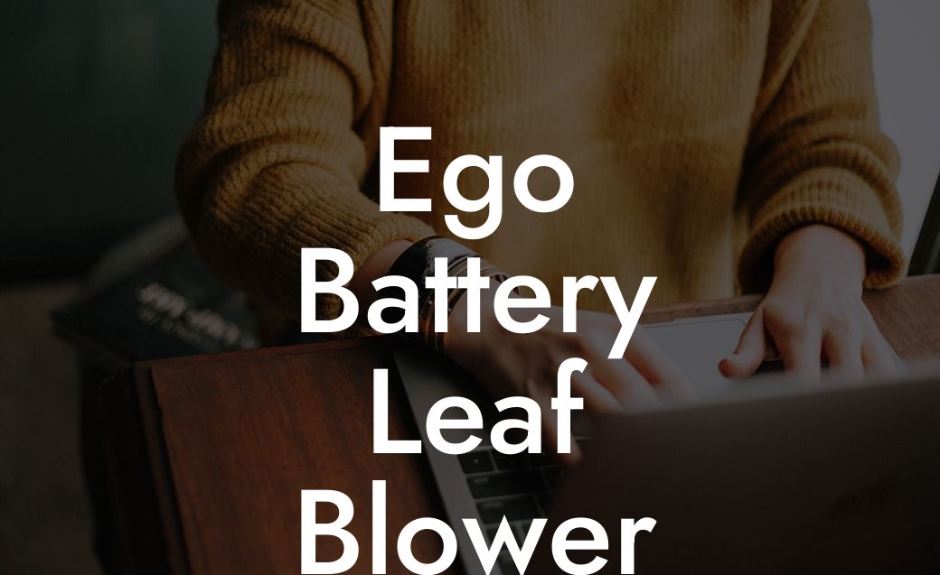 Ego Battery Leaf Blower