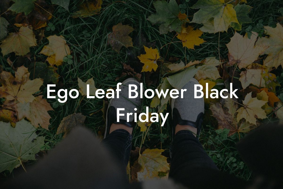 Ego Leaf Blower Black Friday