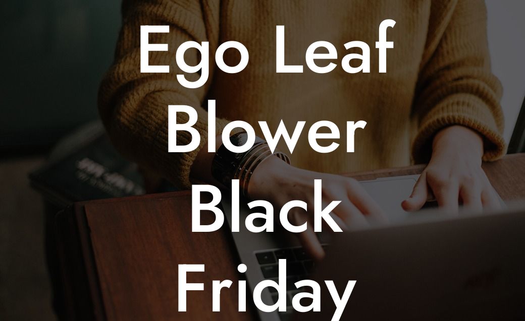 Ego Leaf Blower Black Friday Sale