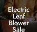 Electric Leaf Blower Sale