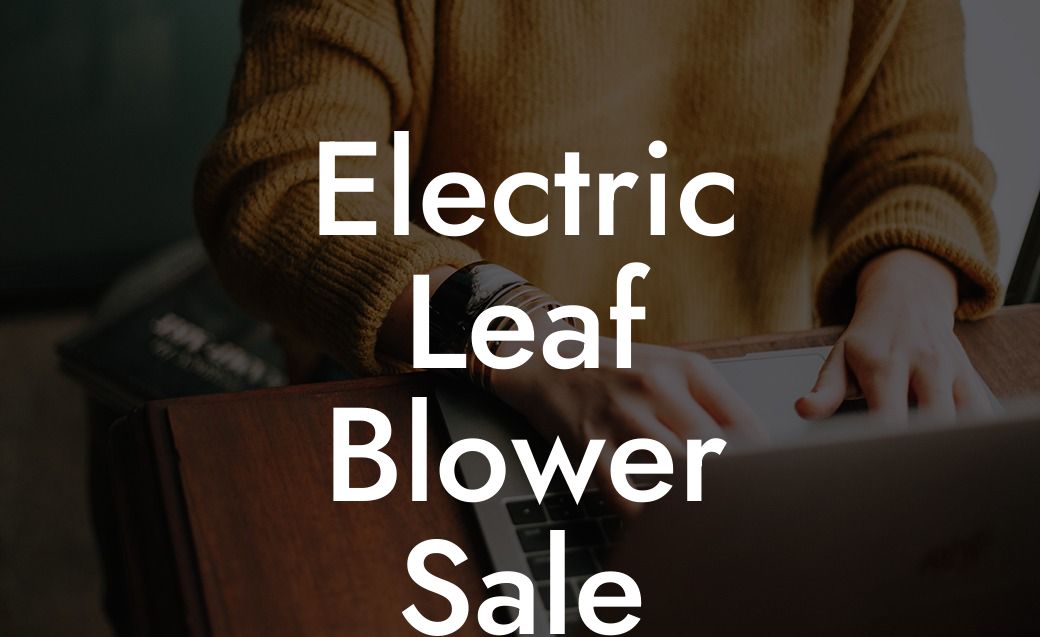 Electric Leaf Blower Sale