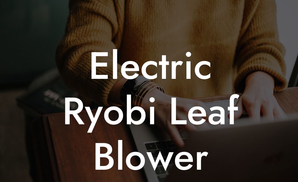 Electric Ryobi Leaf Blower