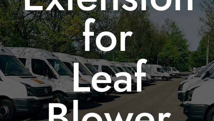 Extension for Leaf Blower to Clean Gutters