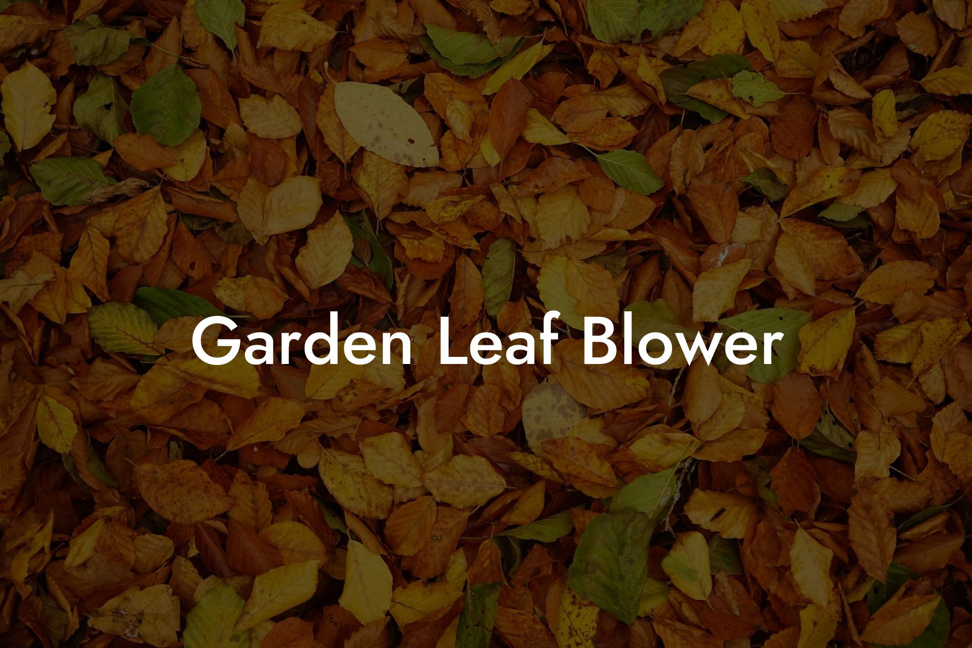 Garden Leaf Blower