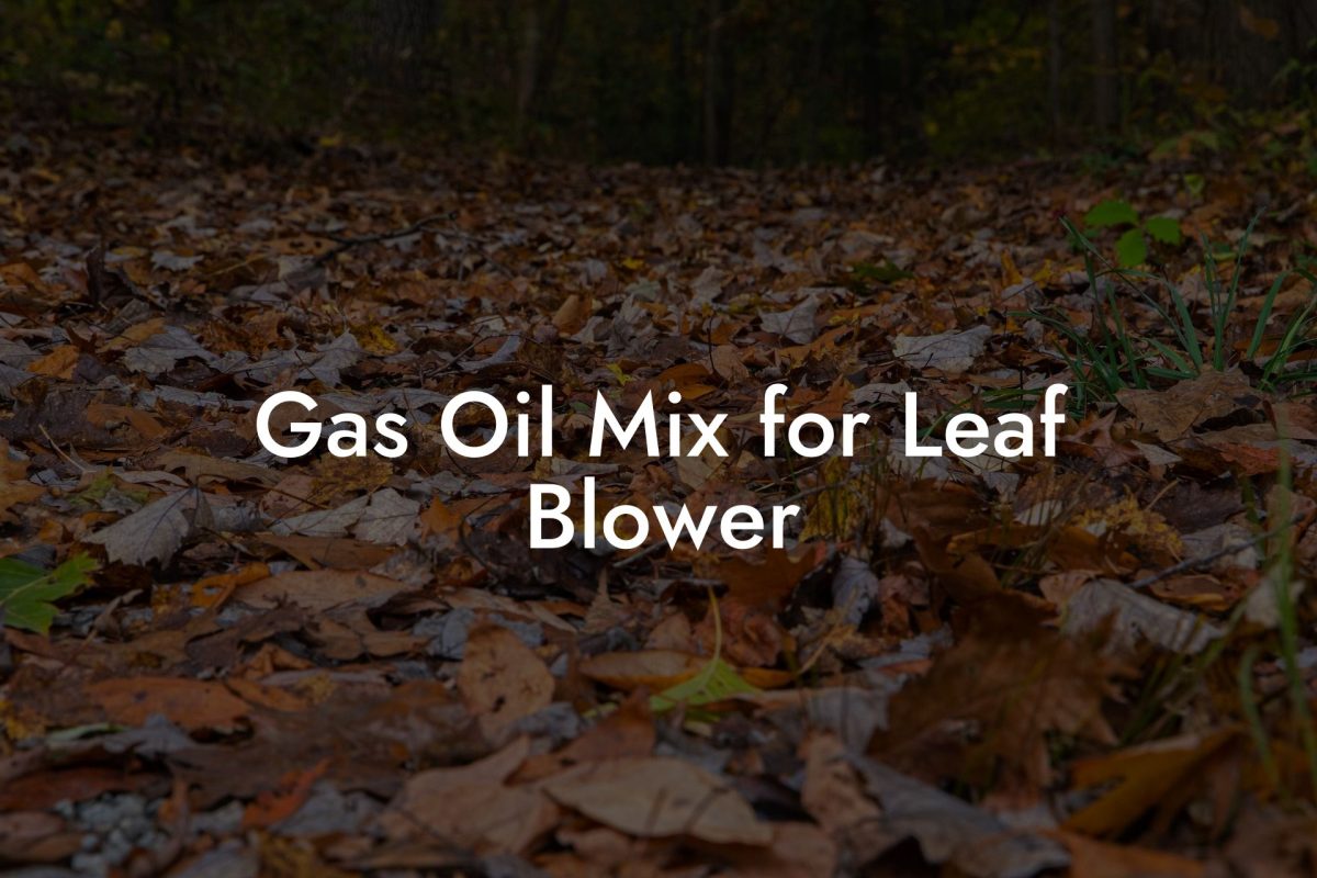 Gas Oil Mix for Leaf Blower