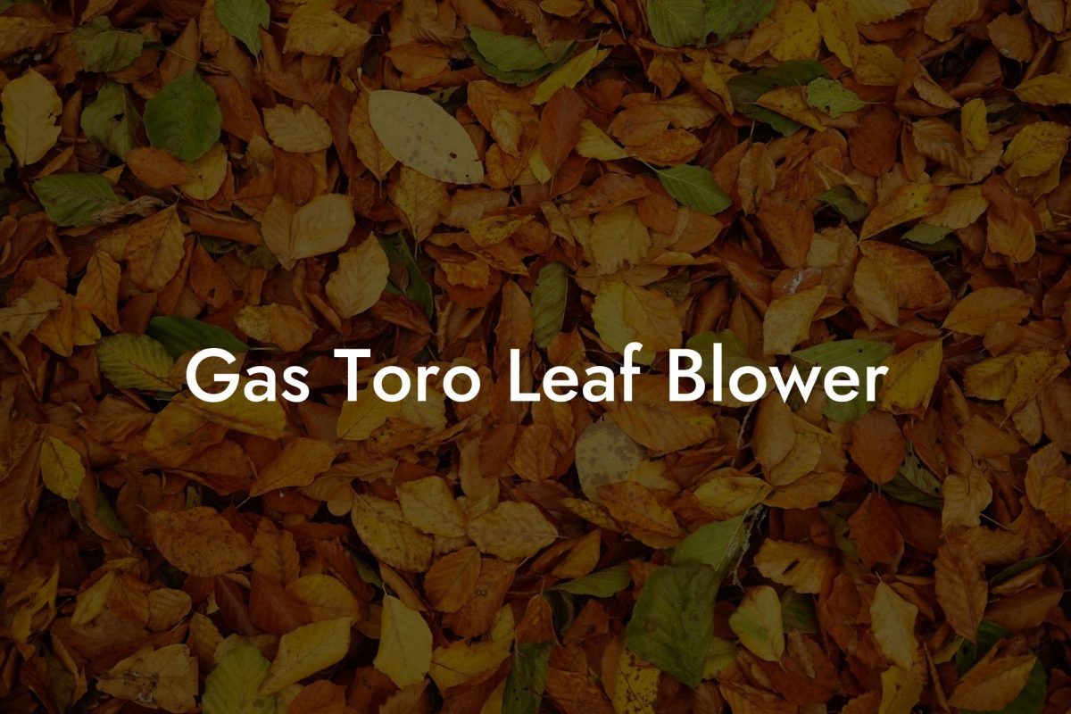 Gas Toro Leaf Blower