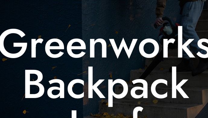 Greenworks Backpack Leaf Blower