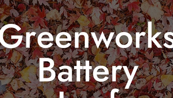 Greenworks Battery Leaf Blower