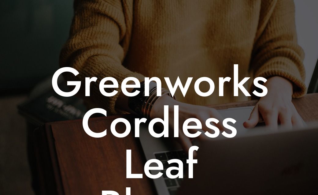 Greenworks Cordless Leaf Blower