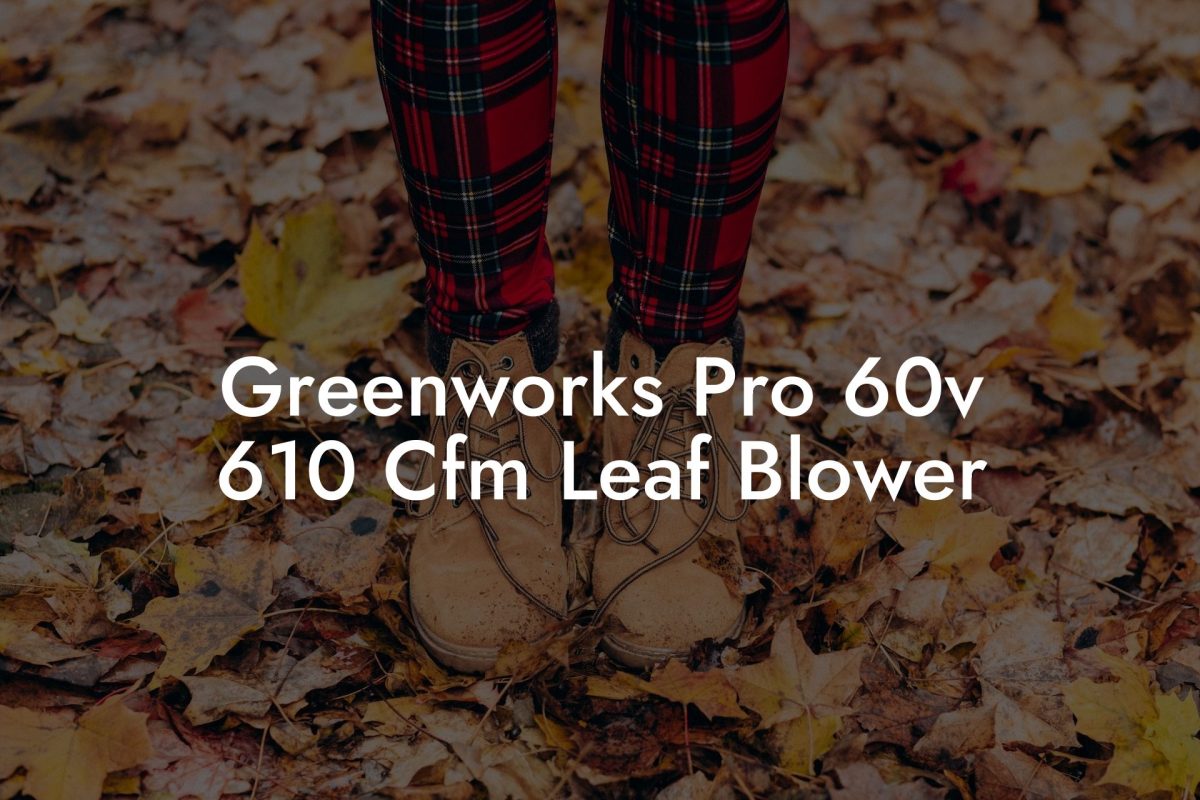 Greenworks Pro 60v 610 Cfm Leaf Blower