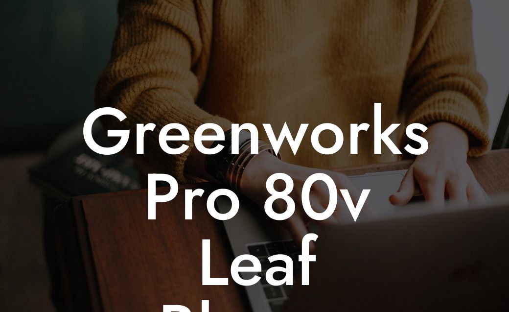 Greenworks Pro 80v Leaf Blower