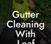 Gutter Cleaning With Leaf Blower