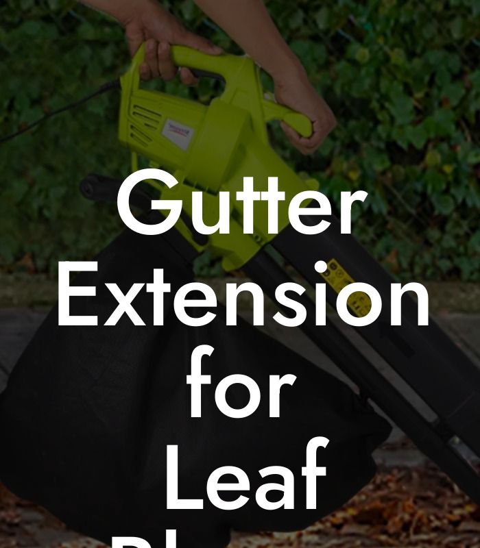 Gutter Extension for Leaf Blower