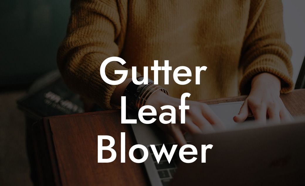 Gutter Leaf Blower